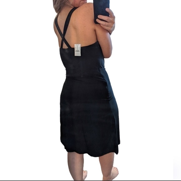 J. Crew Cross Back Silk Special Occasions and Parties Midi Dress Size 6 - Picture 2 of 7